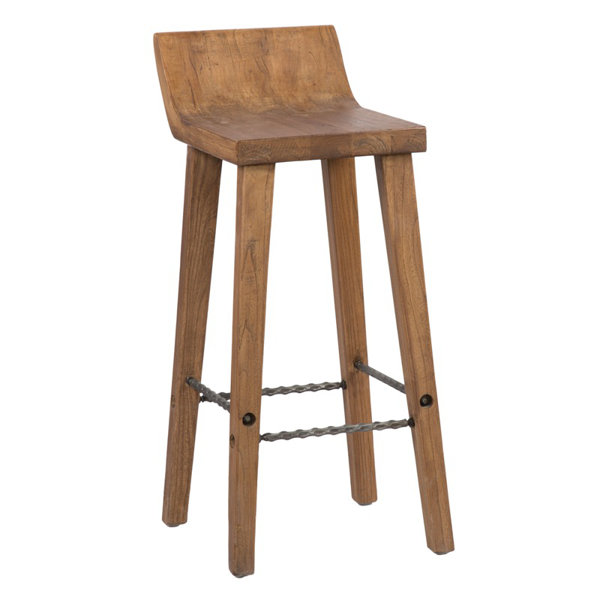 Wooden barstools with back hot sale